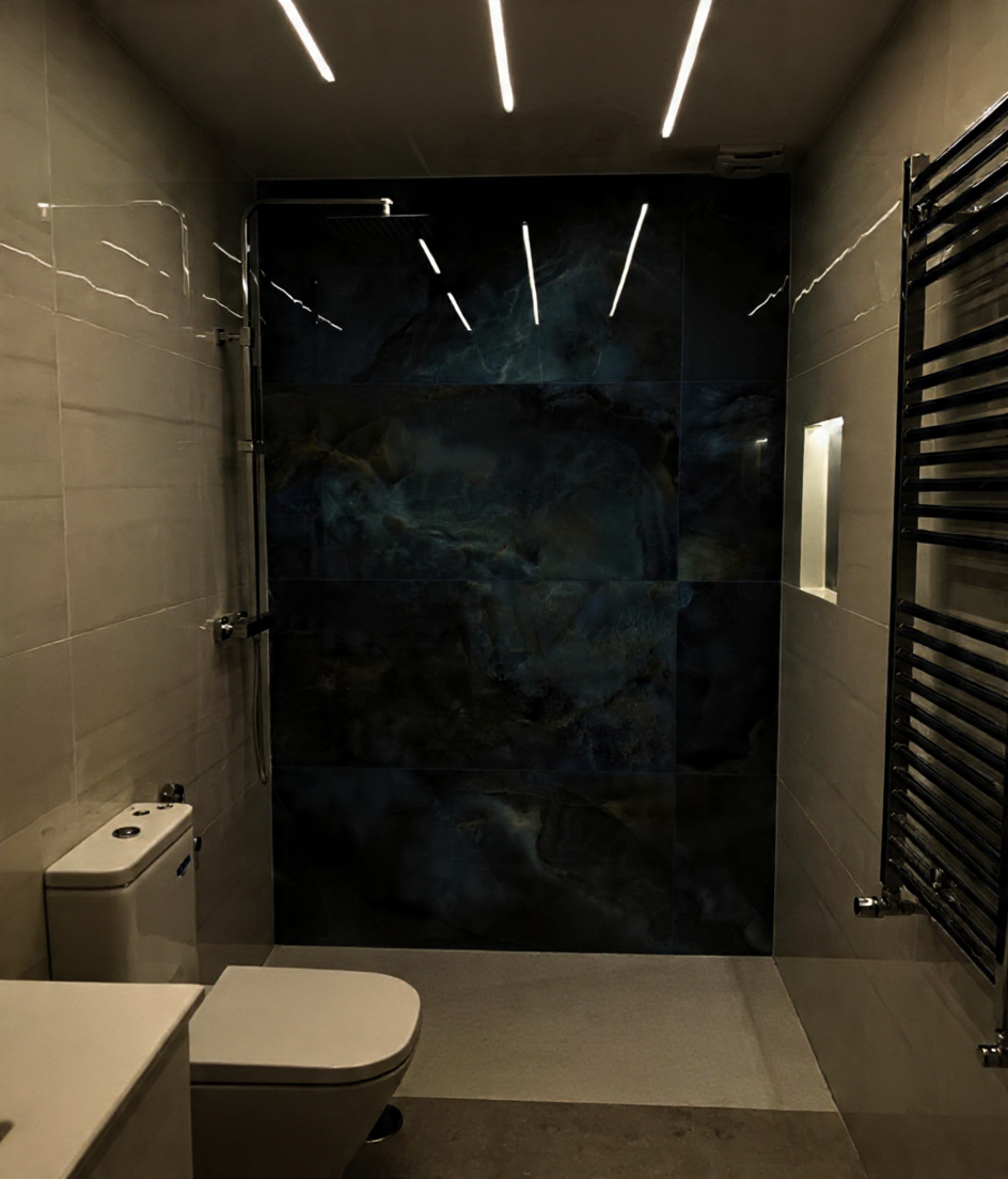 Baño premium con iluminación