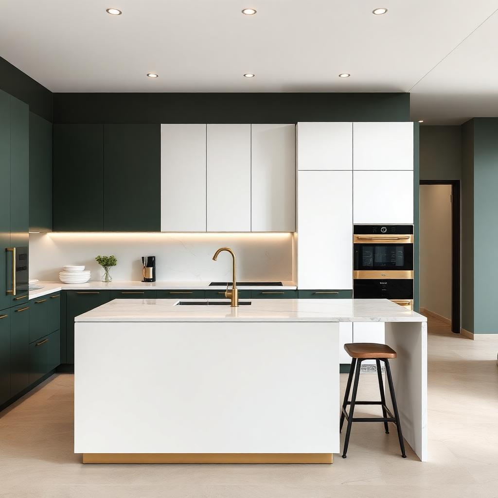 Cocina abierta de diseño
